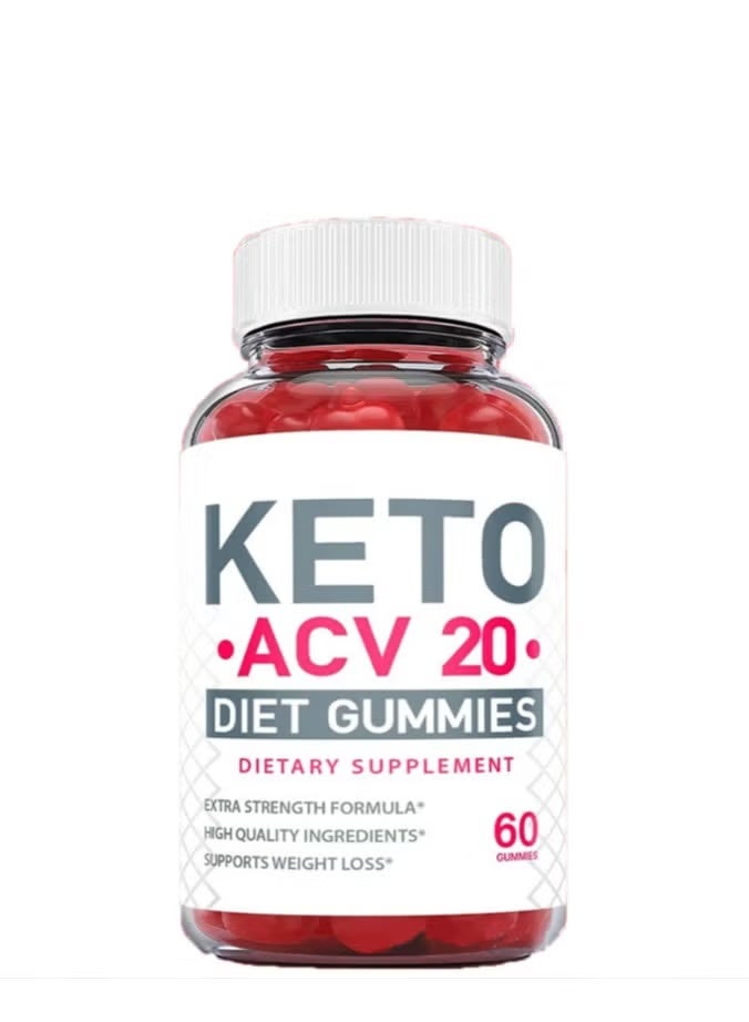 KETO Slim Detox Weight Loss Apple Cider Fit Keto Acv 20 Diet Gummies Dietary Supplement 60 Gummies - Image 1